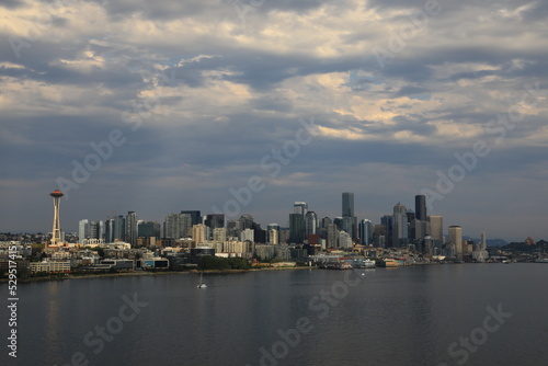 Seattle Washington downtown city skyline on the Puget Sound waterway © Douglas
