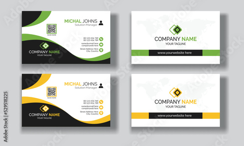White minimal business cards, Modern business card design template, Simple business card template, Creative and professional business card design and Individual visiting cards.