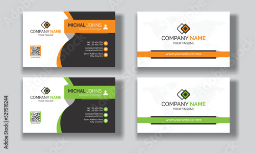 White minimal business cards, Modern business card design template, Simple business card template, Creative and professional business card design and Individual visiting cards.