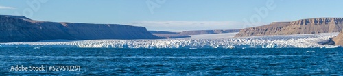 Glacier in Croker Bay, Nunavut, Canada