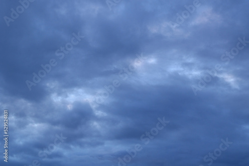 dark blue rainy autumn cloudy sky