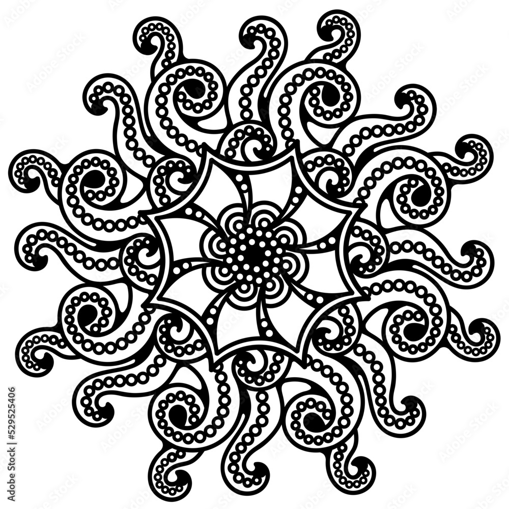 Octopus Mandala art