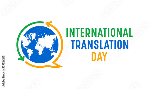International translation day. September 30. Vector illustration of international translation day.. Holiday concept for banner, poster, card and background design.