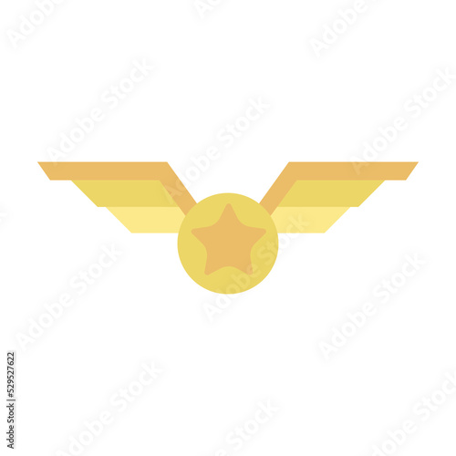 star pilot badge vector symbol sign