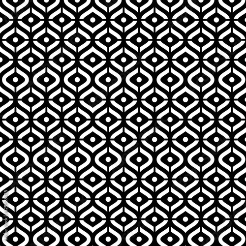 Monochromatic Abstract Pattern for multiple purposes Black and White Seamless Geometric Minimal Vector Pattern Design.