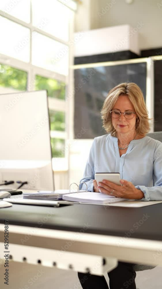 Office Accountant Woman Using Desktop Computer. Female Bookkeeper
Office Accountant Woman Using Desktop Computer. Female Bookkeeper