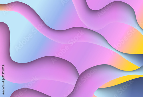 Horizontal abstract holographic liguid effect background for pattern and background
