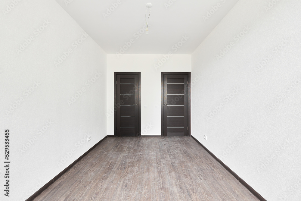 Empty white room without decoration and renovation Empty white room without decoration and renovation