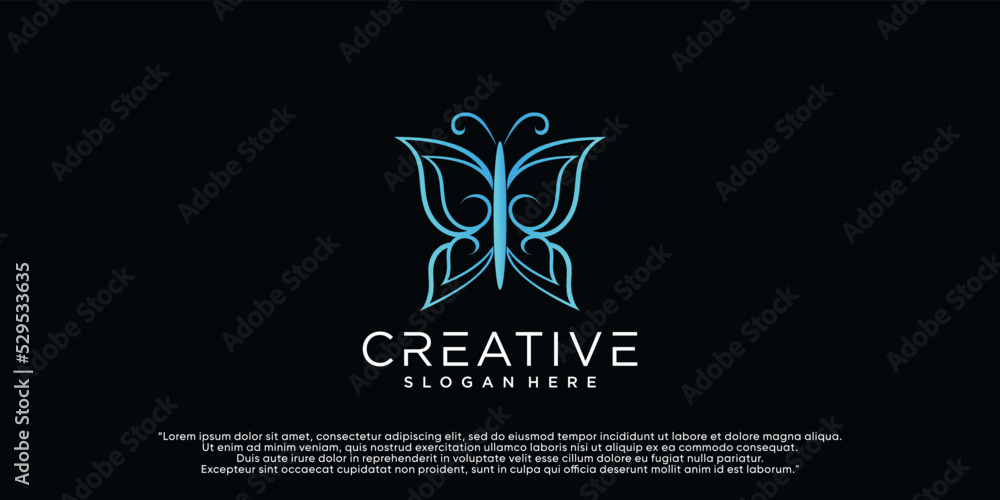 Beauty butterfly logo template vector icon design Premium Vector Beauty butterfly logo template vector icon design Premium Vector