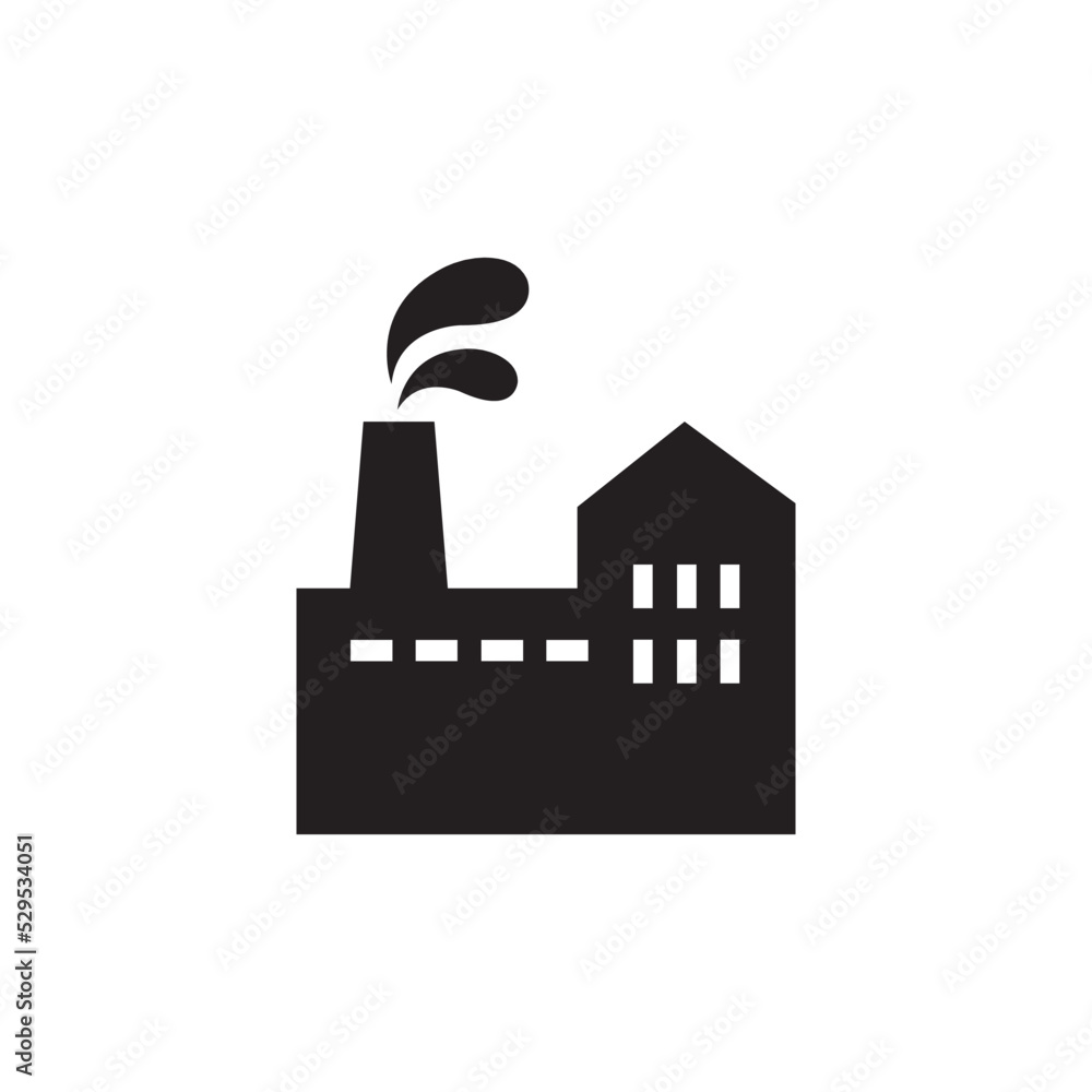factory icon logo vector design template factory icon logo vector design template