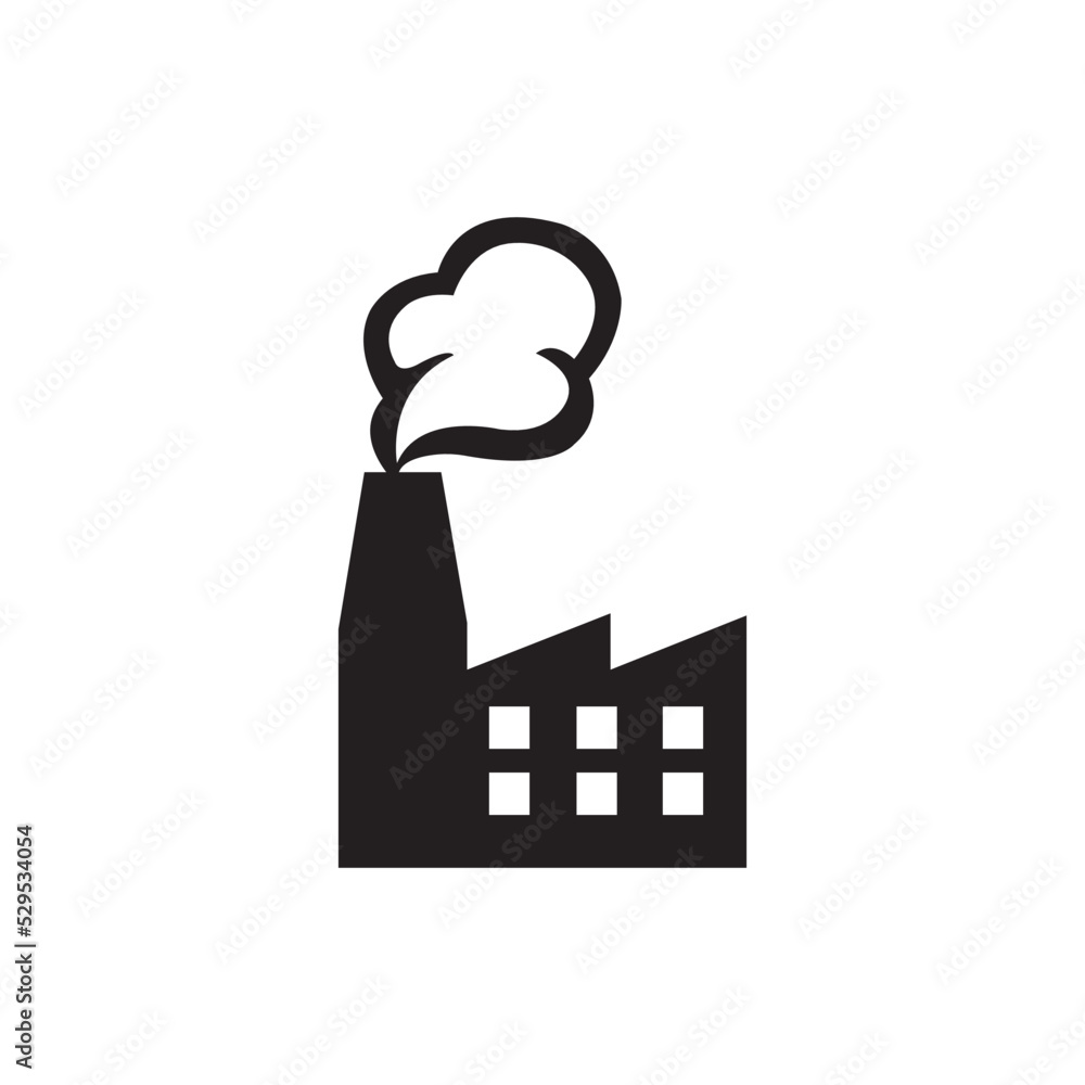 factory icon logo vector design template factory icon logo vector design template