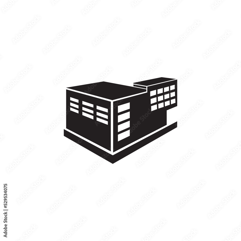 factory icon logo vector design template factory icon logo vector design template