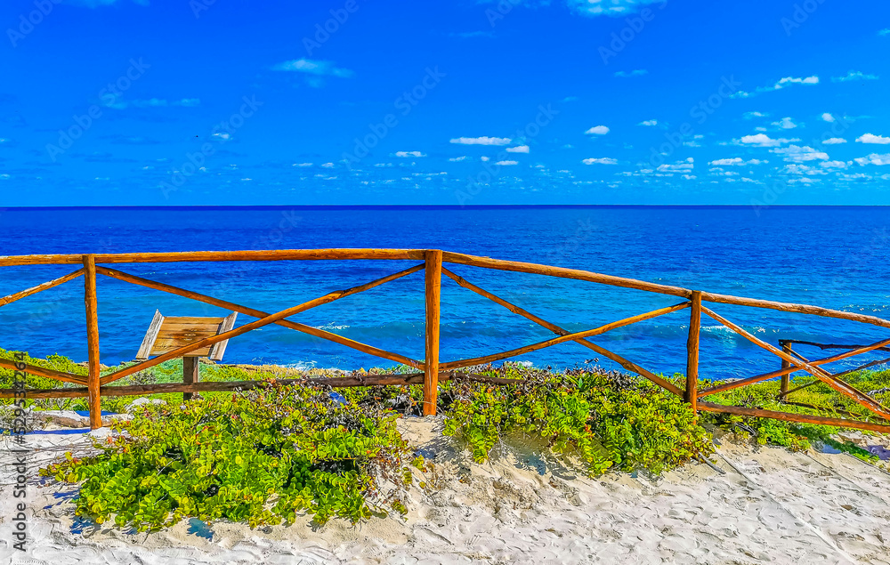 Beautiful tropical natural beach paradise panorama Contoy island Mexico. Beautiful tropical natural beach paradise panorama Contoy island Mexico.