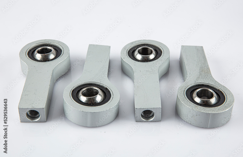 Auto and car Bearing Cabin. Car spare part made of aluminum. Isolated on a white background. Auto and car Bearing Cabin. Car spare part made of aluminum. Isolated on a white background.
