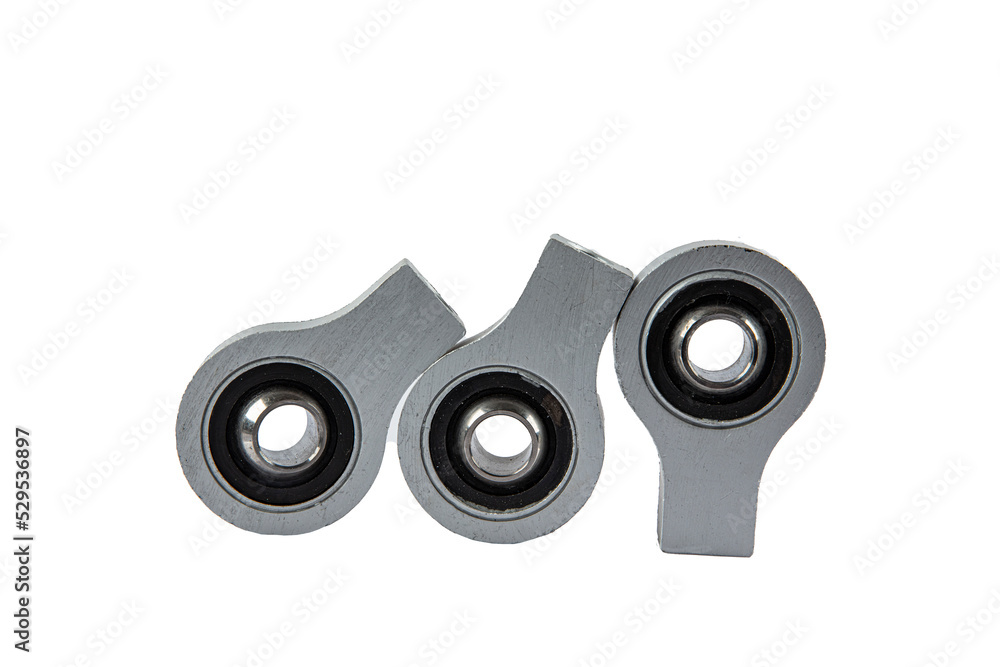 Auto and car Bearing Cabin. Car spare part made of aluminum. Isolated on a white background. Auto and car Bearing Cabin. Car spare part made of aluminum. Isolated on a white background.