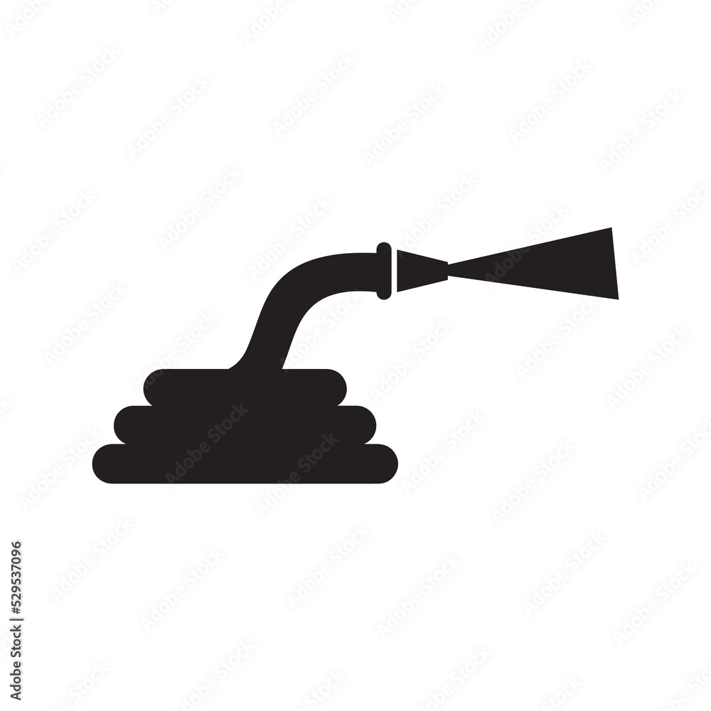 Water pipes in the garden icon | Black Vector illustration | Water pipes in the garden icon | Black Vector illustration |