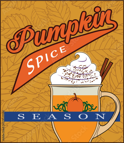 A sign for pumpkin spice season.