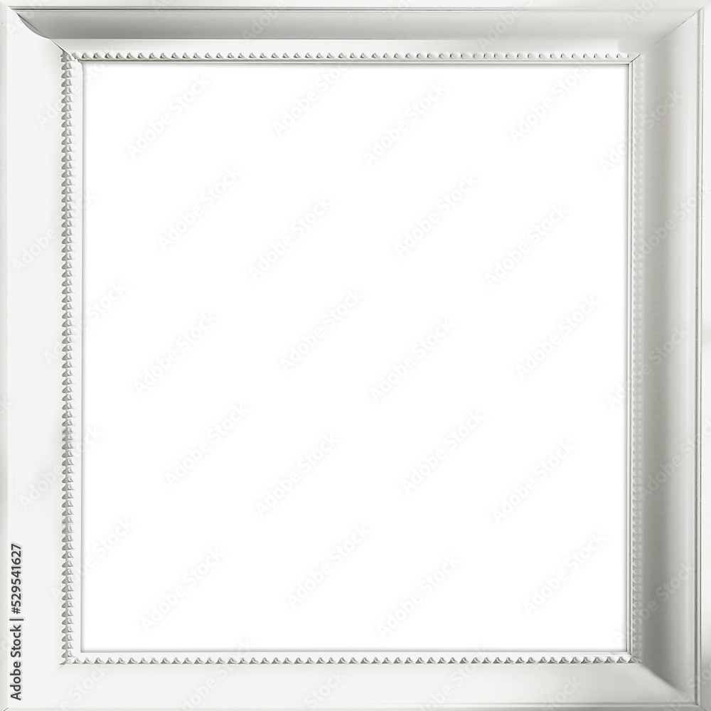 White plain modern Picture Or Square Photo Frame for mockup Isolated
