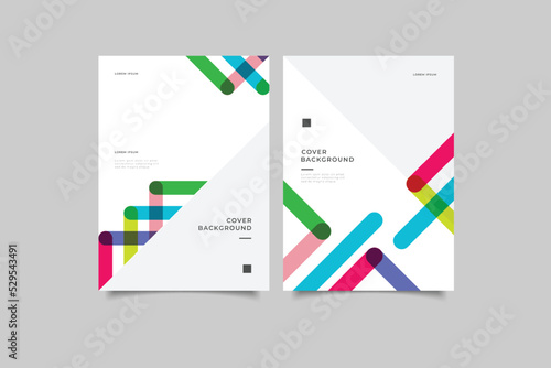 template cover geometric design