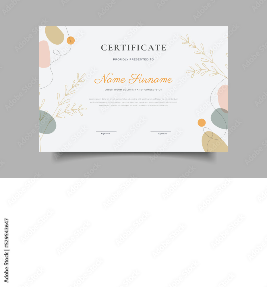 certificate template design certificate template design