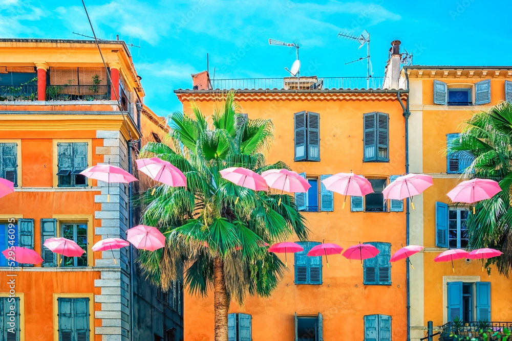 Naklejka premium The city of Grasse on the French Riviera