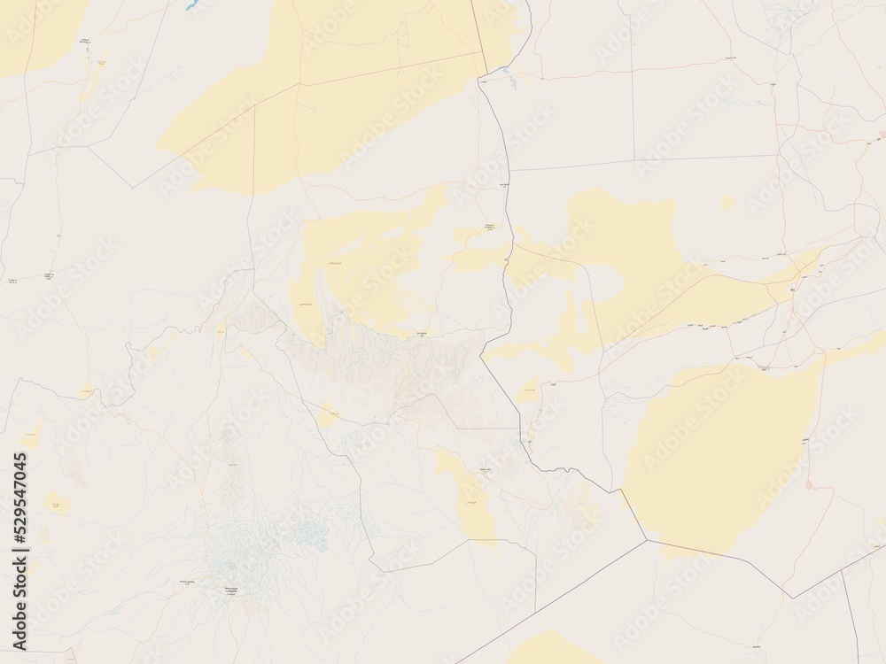 Fototapeta premium Illizi, Algeria. OSM. No legend