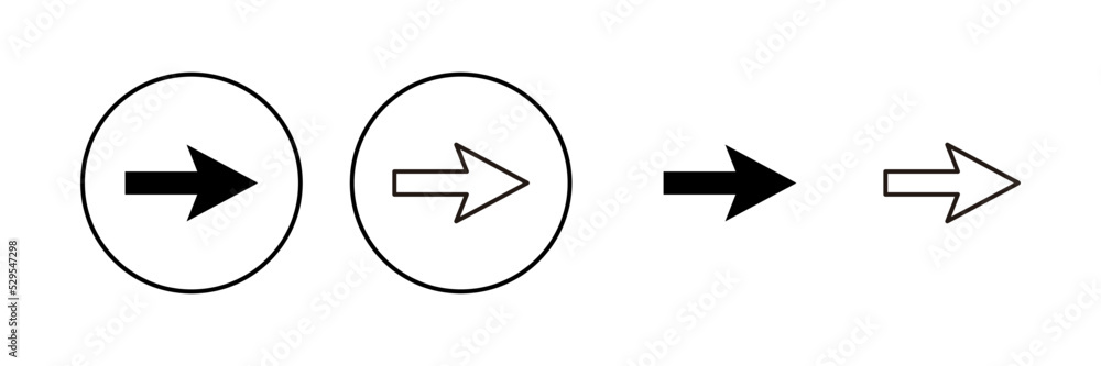 Arrow icon vector. Arrow sign and symbol for web design. Arrow icon vector. Arrow sign and symbol for web design.
