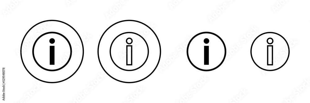Information sign icon vector. about us sign and symbol. question mark icon Information sign icon vector. about us sign and symbol. question mark icon