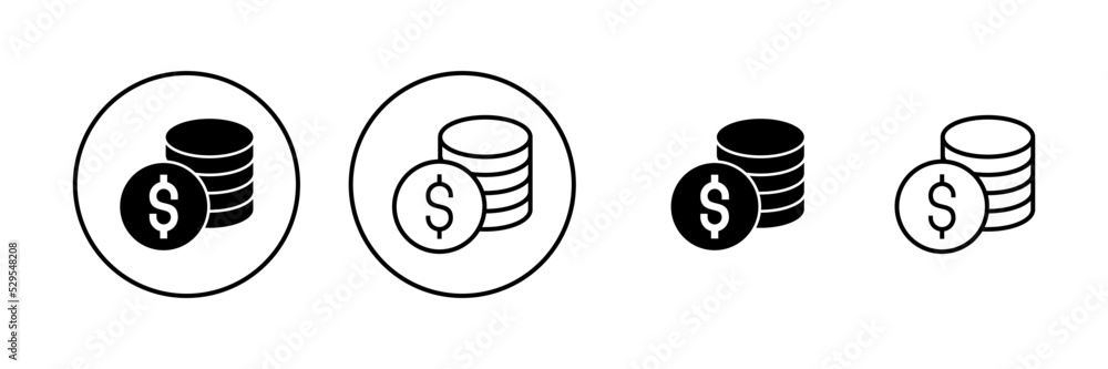 Money icon vector. Money sign and symbol Money icon vector. Money sign and symbol