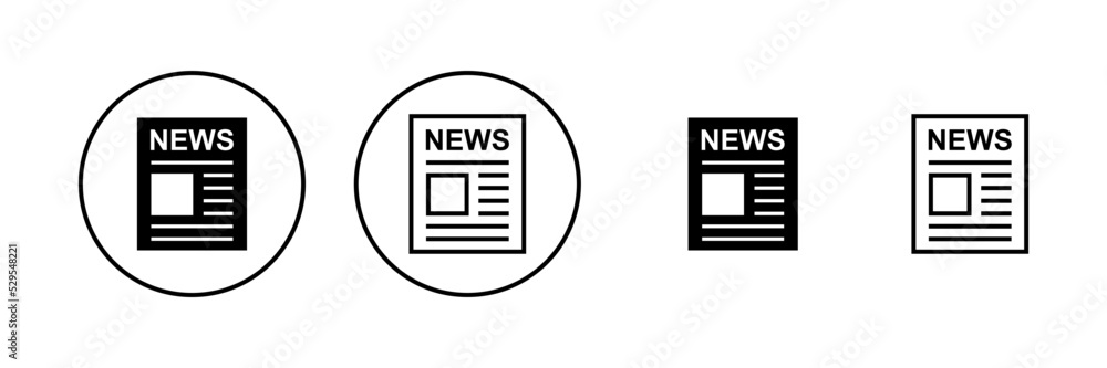 Newspaper icon vector. news paper sign and symbolign Newspaper icon vector. news paper sign and symbolign