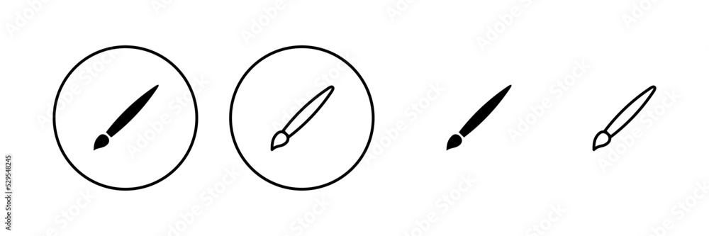 Paint icon vector. paint brush sign and symbol. paint roller icon vector Paint icon vector. paint brush sign and symbol. paint roller icon vector