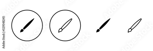 Paint icon vector. paint brush sign and symbol. paint roller icon vector