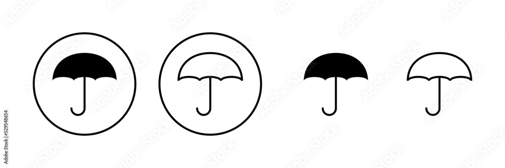Umbrella icon vector. umbrella sign and symbol Umbrella icon vector. umbrella sign and symbol