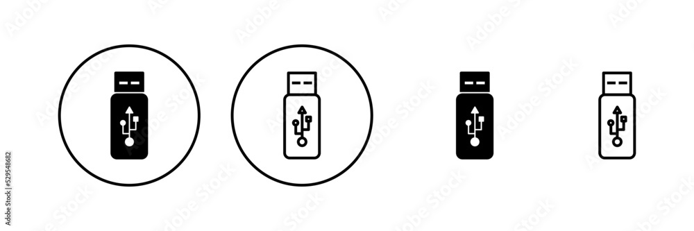 Usb icon vector. Flash disk sign and symbol. flash drive sign. Usb icon vector. Flash disk sign and symbol. flash drive sign.