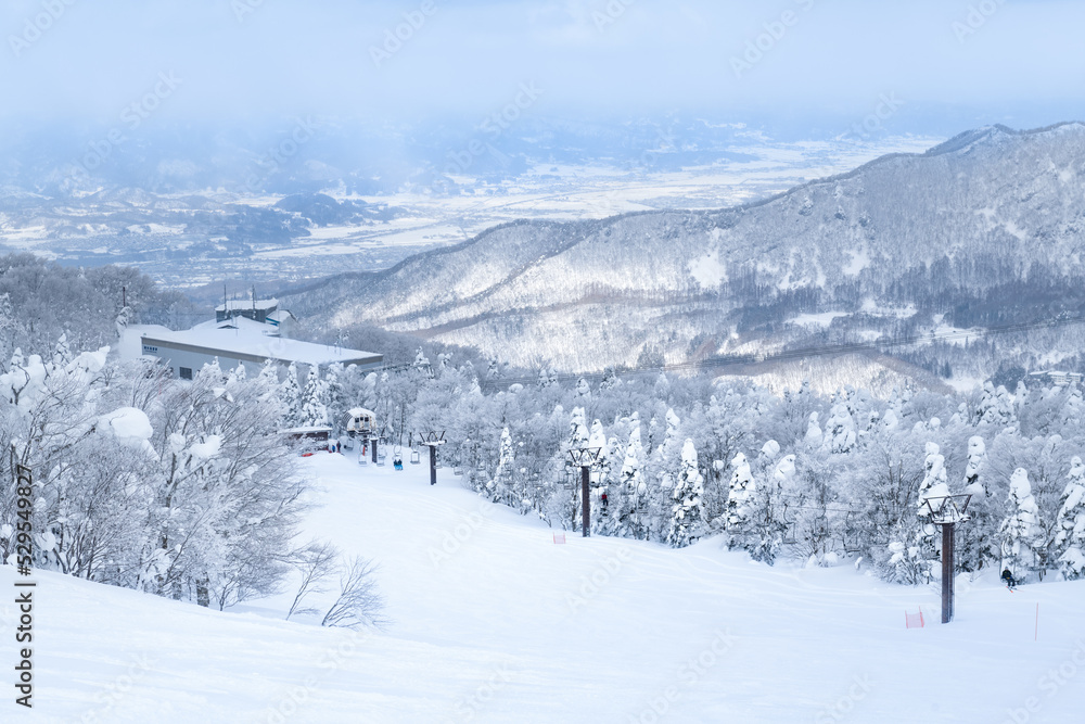 冬の山形蔵王スキー場