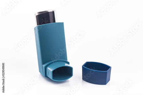 Obraz na plátně Blue Metered Dose Inhaler