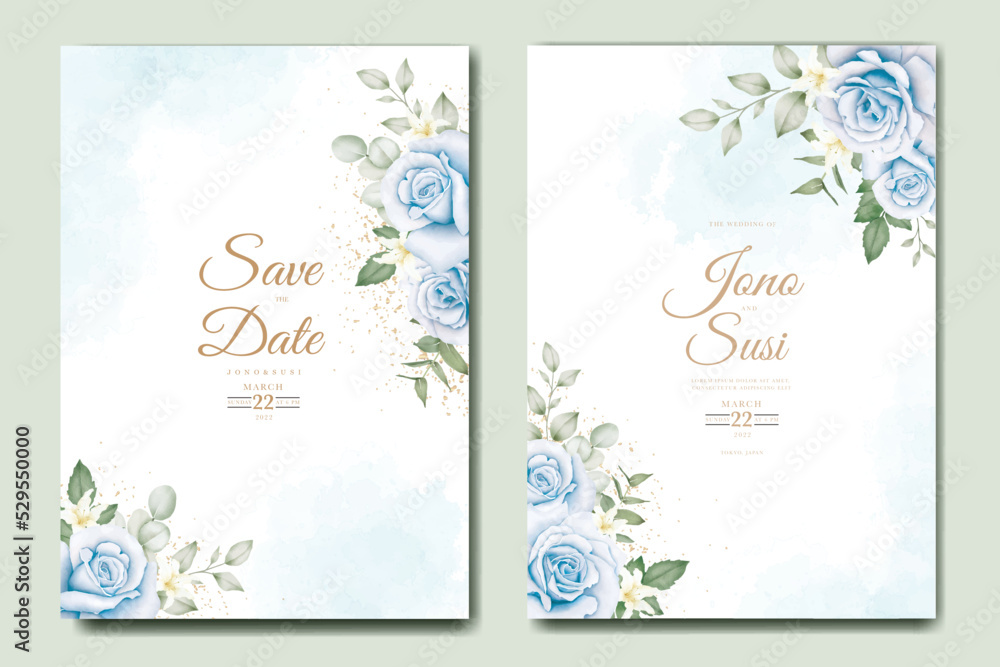 Beautiful Floral Wreath Wedding Invitation Card Beautiful Floral Wreath Wedding Invitation Card