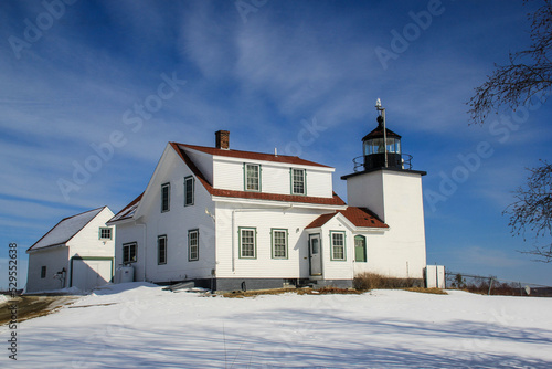 lighthouse in snow © diane