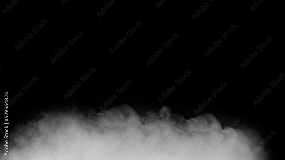 White smoke or fog isolated on black background. White smoke or fog isolated on black background.