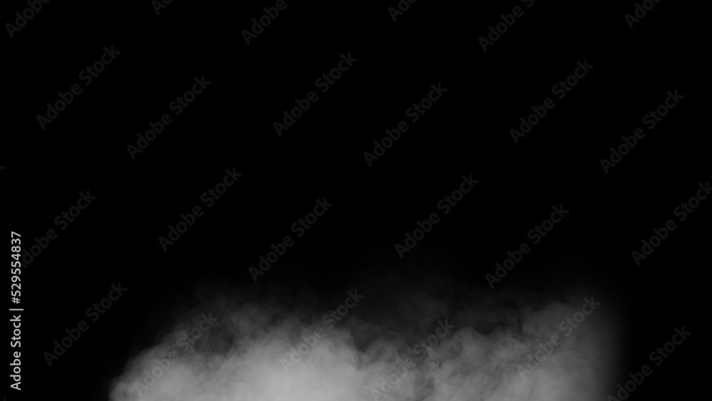 White smoke or fog isolated on black background. White smoke or fog isolated on black background.