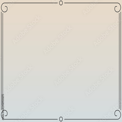 Frame border line page vector vintage simple
