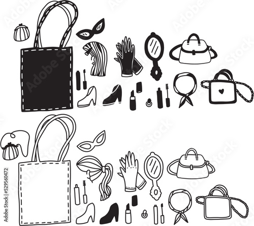 woman accessories set