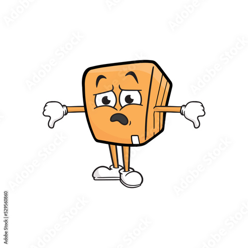 box character cartoon mascot vector