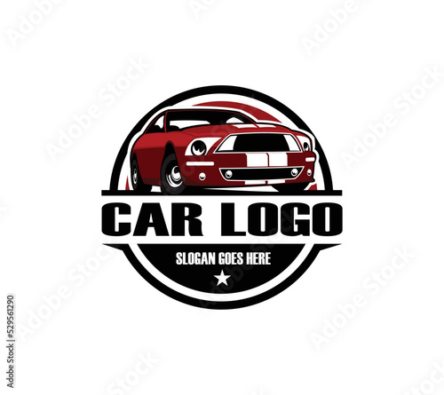 Photo American muscle sport car illustration vector isolated