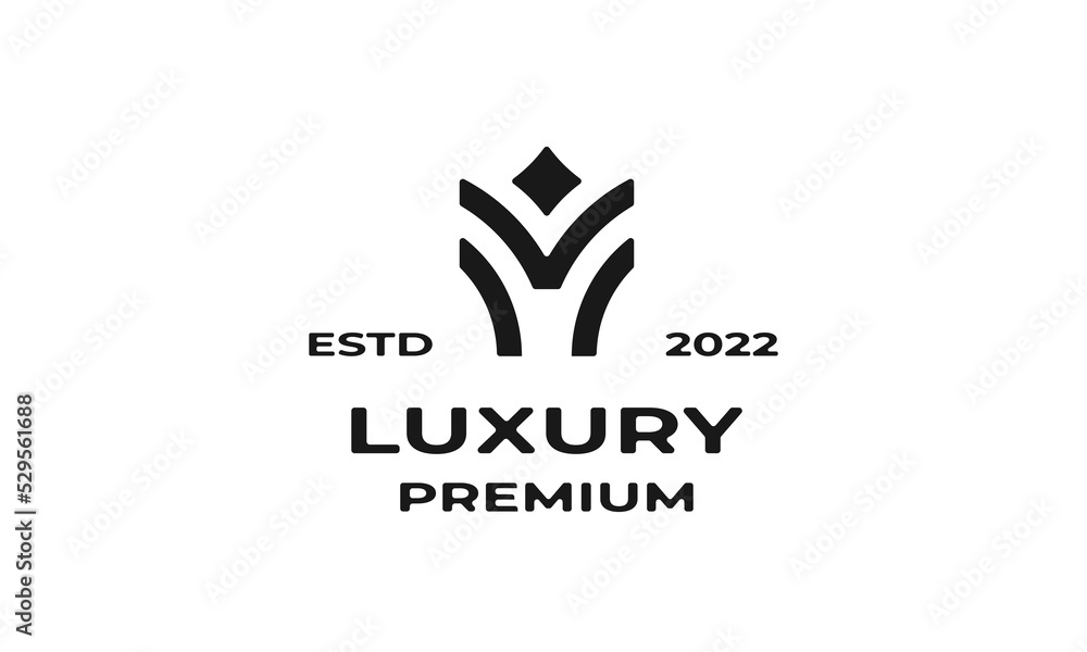 Luxury Logo Template With Badge Concept Luxury Logo Template With Badge Concept