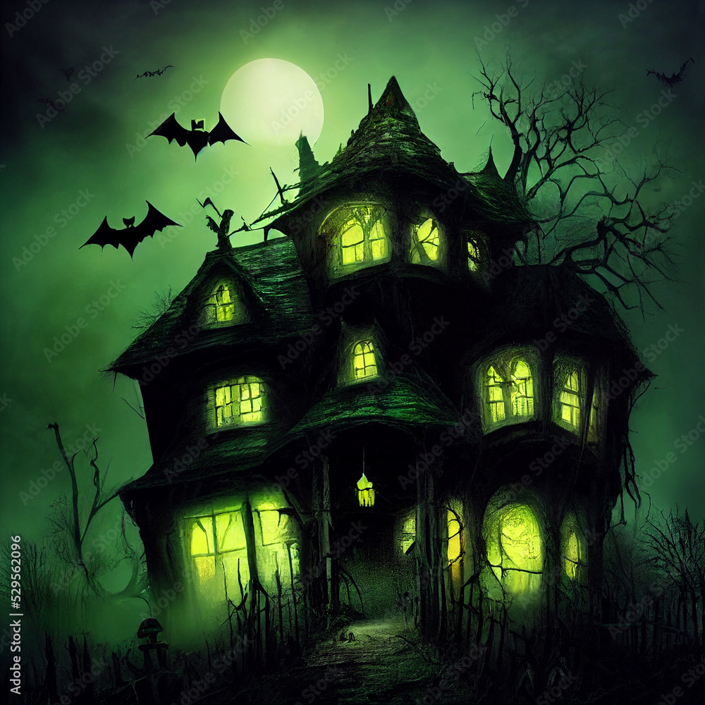Bat Filled Haunted House