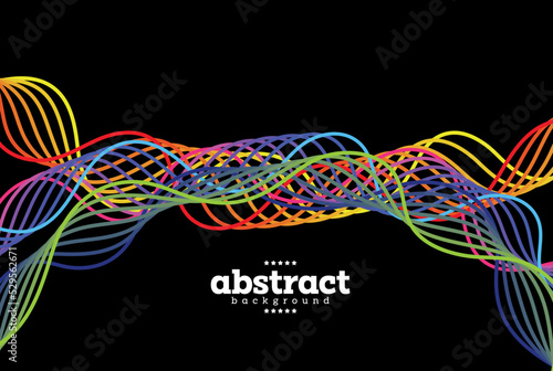 ribbon line striped curve and twisted genetic bio-technology theme background can be use for advertisement poster banner package and label design website cover vector eps.