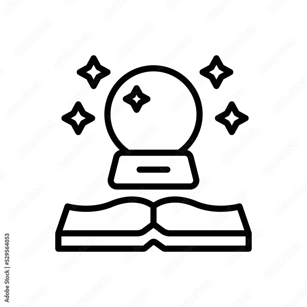 Black line icon for mystery Black line icon for mystery