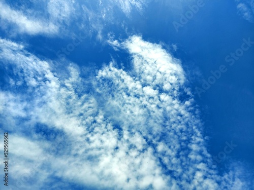 day sky and white clouds nature background