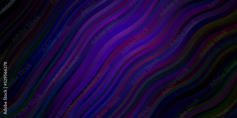 Dark Purple vector background with wry lines. Dark Purple vector background with wry lines.